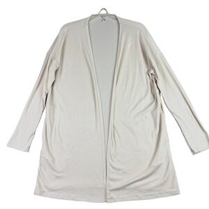 Free People Intimately XS Beige Ribbed Knit Open Cardigan Casual Lightweight